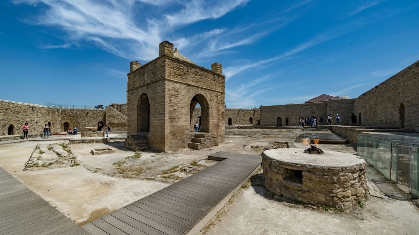 Ateshgah Fire Temple near Baku Ateshgah Fire Temple in the daytime