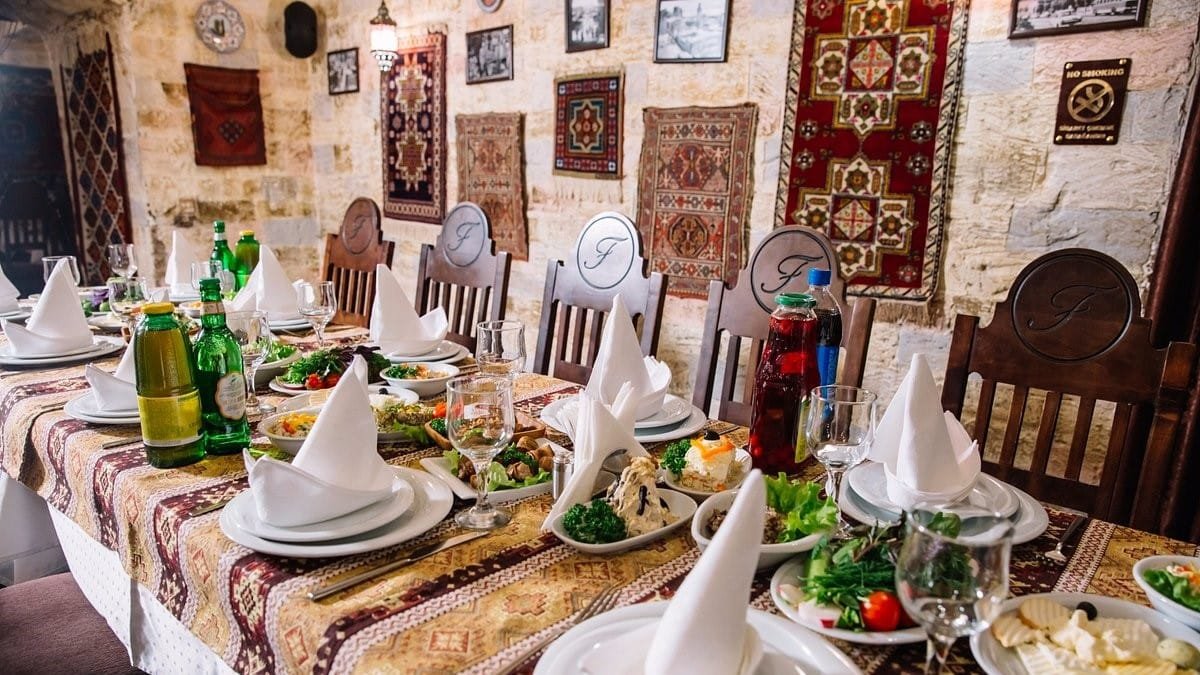 Azerbaijani national cuisine restaurant "Firuze" Baku restaurant Firuze
