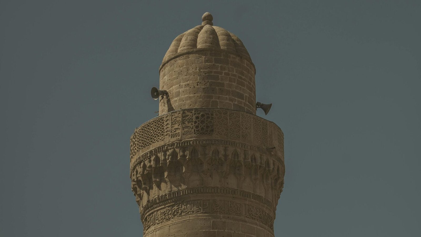Ancient minaret in Azerbaijan Muslim minaret in Azerbaijan