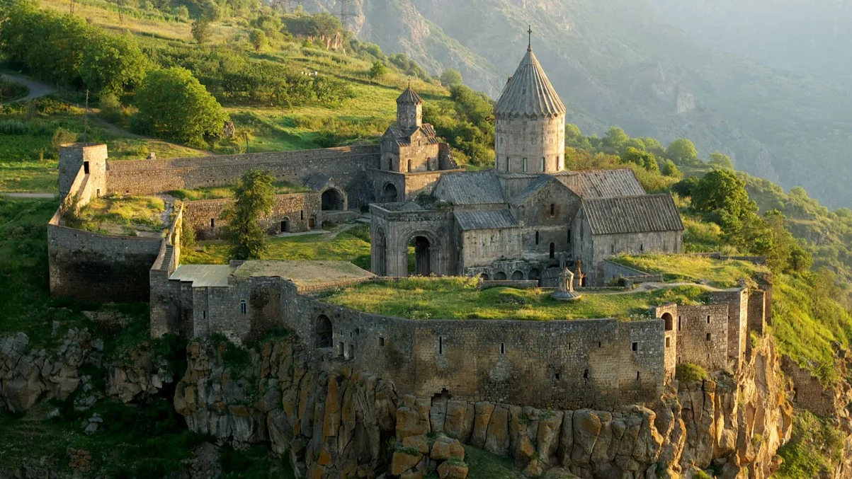 Armenian Apostolic Christian Monastery of Tatev View of Tatev Monastery